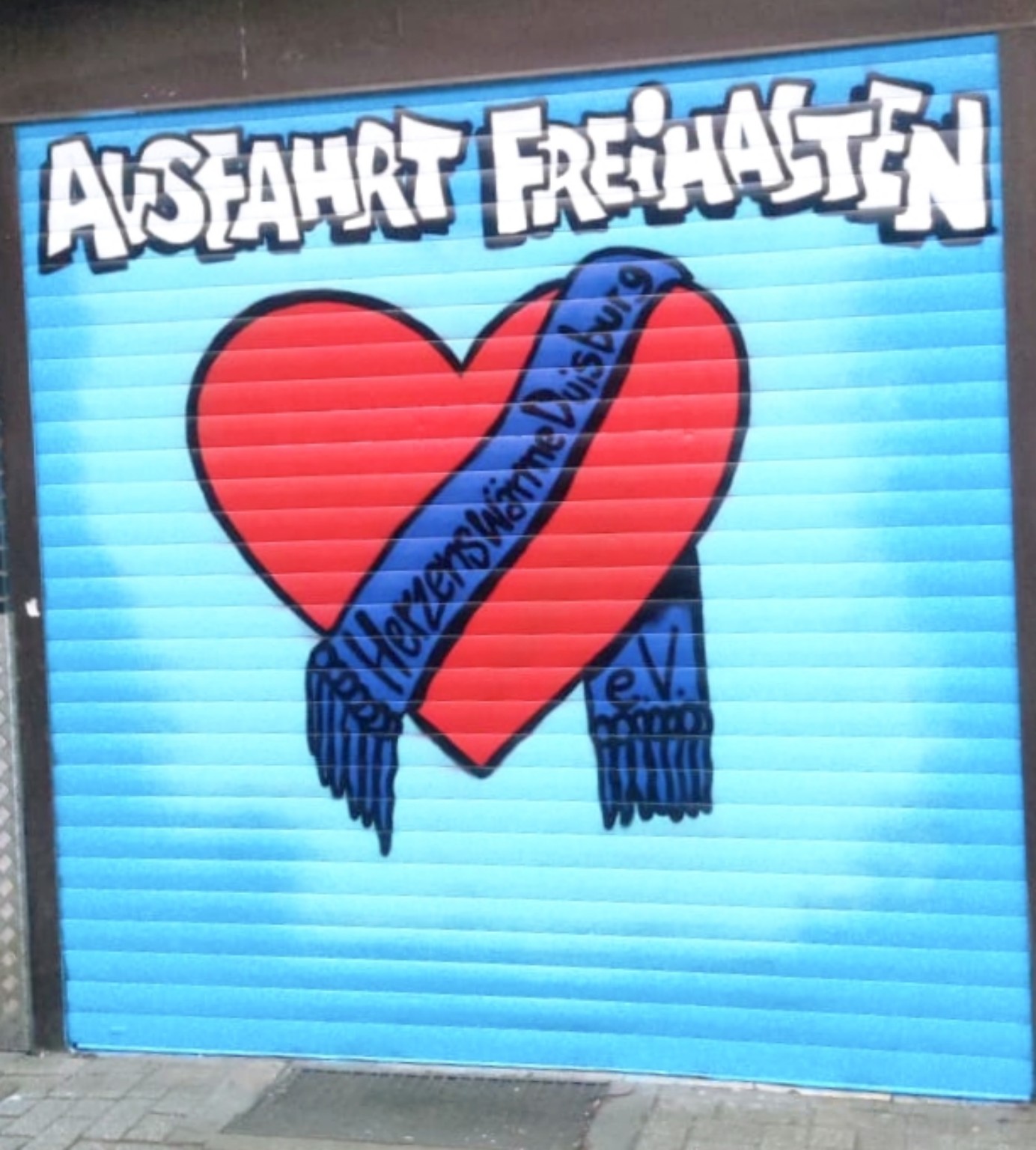 Herzenswärme Duisburg Motiv im Stadtbild